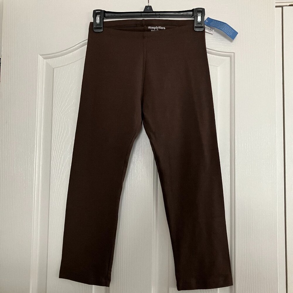 NWT Women's Simply Vera Capri Low Rise Leggings Size S